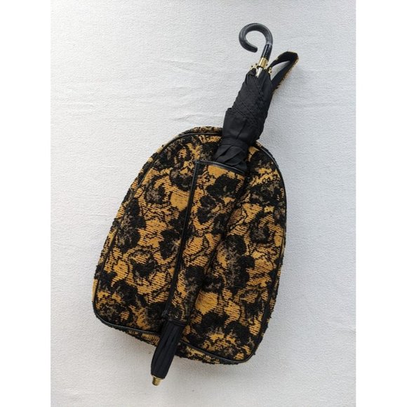 Vintage 50s Totes Rain Tapestry Carrying Case Umbrella Bonnet Galoshes Jacket - Picture 2 of 13